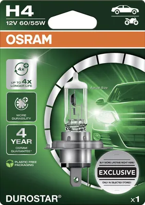 Produktbild von Osram Scheinwerferlampe H4 Durostar 2.0
