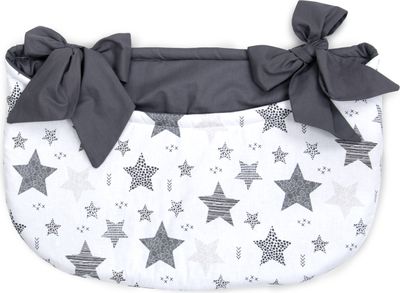 Amilian Betttasche zum Einhängen, Windelntasche, Aufbewahrungstasche, Spielzeugtasche, Babybetttasche, Organizer für Kinderbett, Laufgitter