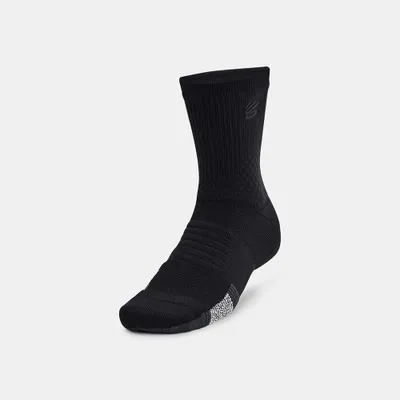 Produktbild von Under Armour Curry Armourdry Playmaker Mid Socken Schwarz EU 47 1/2-50 1/2 Schwarz EU 47 1/2-50 1/2