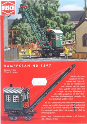 Produktbild von Busch 1397 Dampfkran Spur H0 in