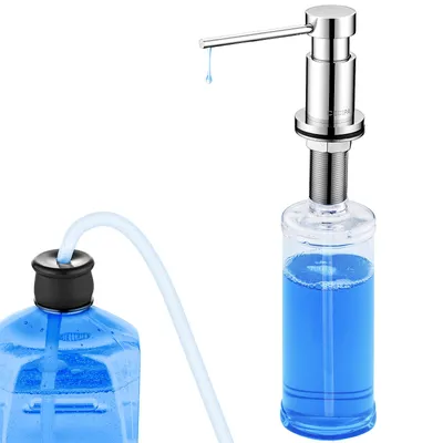 Produktbild von CECIPA Einbau-Seifenspender, Spülbecken-Wasserspender, Küche, Spülmittelspender, 300 ml, Chrom