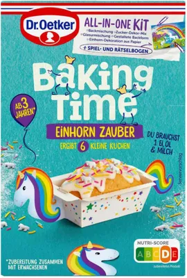 Immagine prodotto di Dr Oetker Baking Time Unicorn magic enchanting baking mix 300g