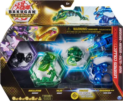 Produktbild von Spin Master 6065913 (20140073) - Bakugan Legends - Legends Collection Pack - Maxodon, Hyenix, Hanoj & Nillious Ultra