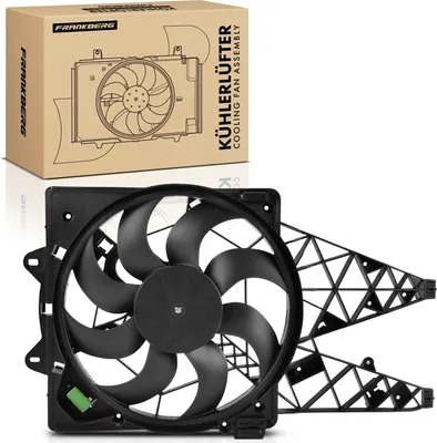 Obrázok produktu pre Frankberg 1x chladič motora s jedným ventilátorom s rámom ventilátora chladiča Fiat Doblo Cargo 263 1.3L-2.0L