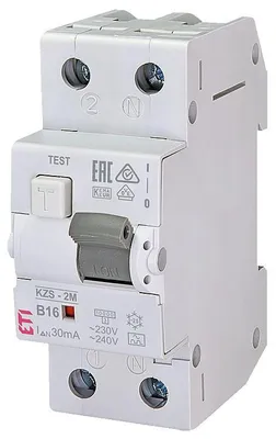 Produktbild von ETI FI/LS-Schalter KZS-2M B16, 30mA, 10kA Typ A