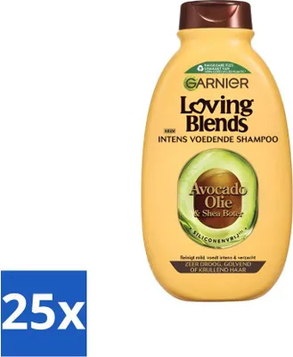 Produktbild von Garnier Loving Blends Avocadoöl und Sheabutter Shampoo 300 ml - Vorteilspack - 25 Stücke