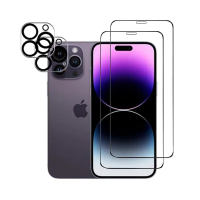 Obrázok produktu pre Ochranné sklo na fotoaparát Ochranné sklo pre iPhone 14 Pro Max 2-pack pancierovaná fólia na fotoaparát sklenená fólia