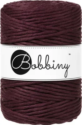 Produktbild von Bobbiny Macrame Cord 5 mm 100 m Burgundy Schnur