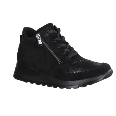 Immagine prodotto di Waldläufer Hiroko 364H81-001 OrthoTritt Damen, Stivali, pelle, nero - stivali / stivaletti da donna, nero, pelle ( minileo-stretch/bronx)