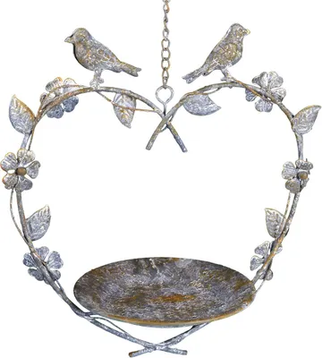 Produktbild von Vogelbad zum Hängen aus Metall, ca. 30 x 29 x 16 cm