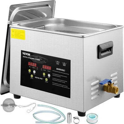 Produktbild von 15 l Digitaler Ultraschallreiniger mit Heizung und Zeitschaltuhr, 600 W, 40 kHz, Reinigungsgerät