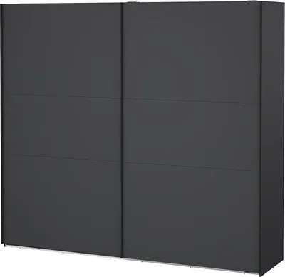 Produktbild von Como Schiebetürenschrank 2 Türen 245x220cm matt grau.