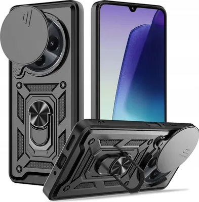 Immagine prodotto di Custodia per Xiaomi Redmi A4 PANCERNE SLIDE RING CASE + VETRO 9H
