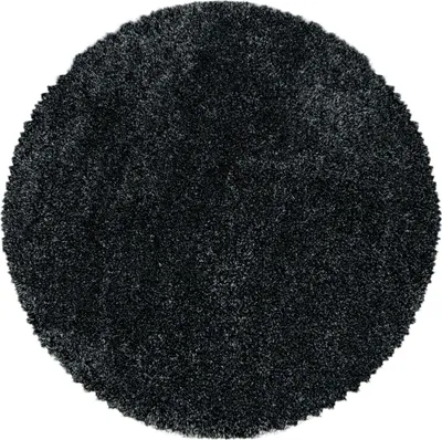 Image de Ayyildiz | Tapis Shaggy Fluffy - 60 cm x 110 cm - Antracite - Super doux et élégant - Antiallergique