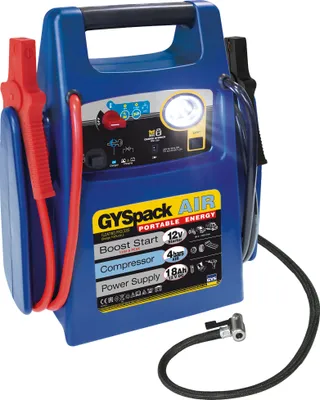 Obrázok produktu pre GYS rýchly štartovací systém Gyspack Air 3v1 026322 Štartovací prúd (12 V)=480 A Menič napätia 230 V, kompresor, reverzná polarita a
