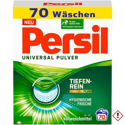 Produktbild von Persil Universal Pulver 1x 80 WL Volllwaschmittel Fleckenentfernung hygienisch
