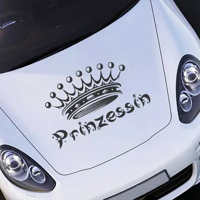 Produktbild von Aufkleber - Autoaufkleber "Prinzessin" 60cm x 36cm schwarz - Tuning Carystyling Heckscheibe Auto