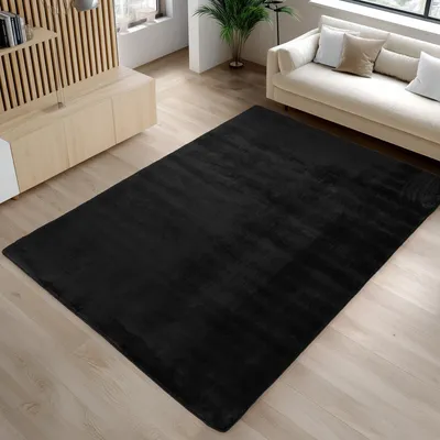 Image de Carpetsale24 Tapis Lavable à Poils Courts Antidérapant et Doux Design Uni Moderne pour Salon et Chambre à Coucher, Taille: 120x160 cm