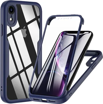 Produktbild von iPhone XR Hülle - 360° Schutz - Blau