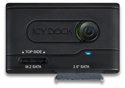 Obrázek produktu pro ICY Dock MB031U-1SMB Adapter IcyDock 1x M.2 SATA or 2.5" SATA SSD to USB 3.2 Gen1