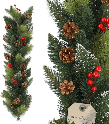 Produktbild von KADAX Kiefergirlande, Dekogirlande, 115cm lange Tannengirlande