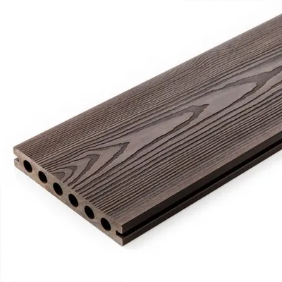 Obrázek produktu pro Terasová prkna WPC PREMIUM 3D z kompozitního materiálu | HNĚDÁ | Vzorek dřeva | LIDERWOOD