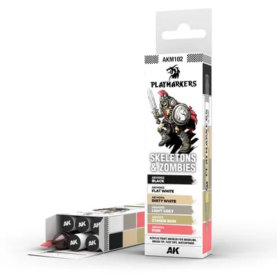 Zdjęcie produktu dla AK Interactive AKM102 – Playmarkers – Szkielety i zombie (6 szt.) – Nowość