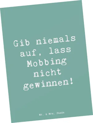 Produktbild von Mr. & Mrs. Panda Fotokarte Spruch Mobbing bewältigen - Meeresbrise - Geschenk, Postkarte, Ansichtskarte, Mut, Zuversicht, Kunstkarten, Ermutigung, Vertrauem, Grußkarte