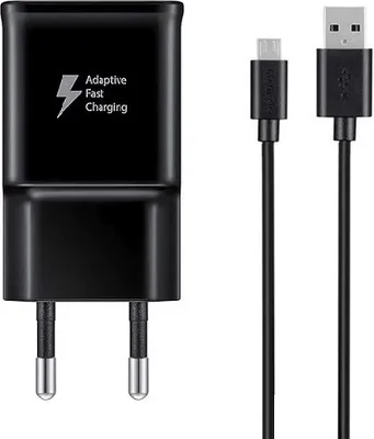 Produktbild von Schnell Ladekabel Ladegerät Schwarz passt für Samsung Galaxy S4 S5 S6 S7 Edge Note 3 4 A5 Playstation