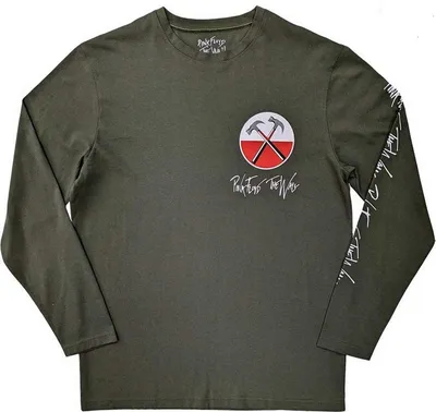 Image de Pink Floyd - "The Wall Hammers" T-shirt unie homme/femme manches longues RO9359 (XL) (Vert)