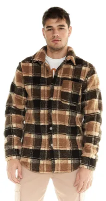 Immagine prodotto di Giacca Leone uomo in sherpa con bottoni Shades