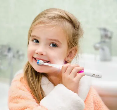 Image de Brosse à dents sonique ELDOM SD50R pour enfants, rose