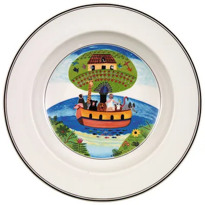 Image de Villeroy & Boch Design Naif Assiette à soupe Arche de Noé 21cm