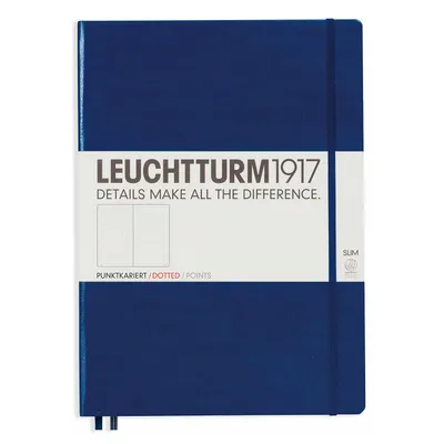 Produktbild von Leuchtturm1917 Notizbuch A4 slim marine dotted