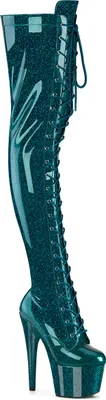 Produktbild von ADORE-3020GP Damen Boots von Pleaser, Blau Lack , EU 35, US 5
