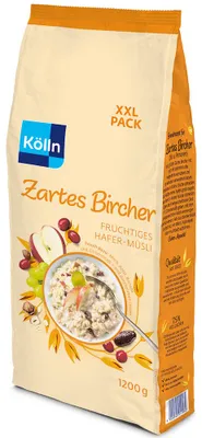 Produktbild von Kölln Müsli Bircher Frucht, Sparpack 1200g