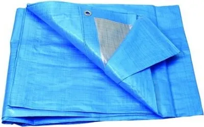 Obrázek produktu pro Plachta zakrývací 5x8m 70g STANDARD modrostříbrná
