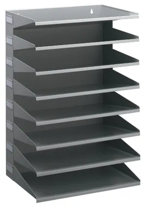 Produktbild von DURABLE Sortierstation Sortierstation 8 Fächer H540xB360xT250mm Stahlblech lichtgrau, RAL 7035
