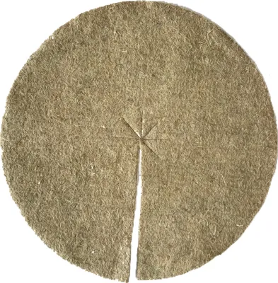 Produktbild von Mulchscheiben aus 100% Hanf, 10er Pack, Durchmesser: 50 cm, 10 mm dick