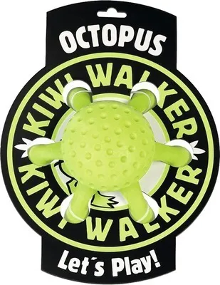 Obrázek produktu pro Hračka pro psy Kiwi Walker chobotnice z TPR pěny 12 cm zelená
