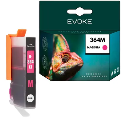 Produktbild von Evoke Cartus HP-Druckertinte 364XM Magenta, 15 ml, 1870 Seiten, CB324EE, kompatibel mit Photosmart 5510, 5520, 5524, 3520, 3070A