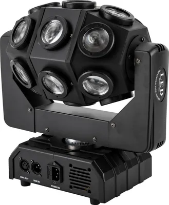 Obrázok produktu pre Pódiové svetlo na párty, výkon 180 W, viacfarebné LED efekty, čierne