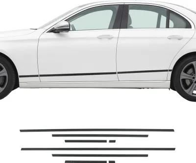 Image de Garniture Baguette de porte latérale pour Mercedes Classe C W205 2015-2025 Alu