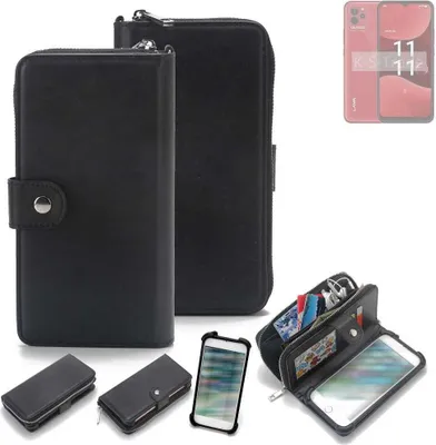 Produktbild von K-S-Trade 2in1 Handyhülle Schutzhülle kompatibel mit Lava Blaze NXT  & Portemonnee Cover Handy Hülle Case Etui Geldbörse Wallet Bookstyle Hülle