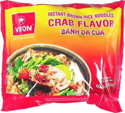 Produktbild von Vifon Banh Da Cua Instant Reisnudeln Krabbengeschmack 60g