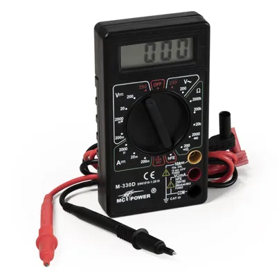 Produktbild von Digitalmultimeter McPower ''M-330D'' schwarz, 31/2-stellig, akustischer Durchgangsprüfer