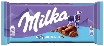 Produktbild von Milka Milchschokolade Bubbly 90 g