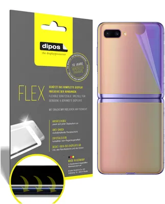 Obrázok produktu pre 3x ochranná fólia pre Samsung Galaxy Z Flip zadný kryt, 100% pokrytie displeja, dipos Flex