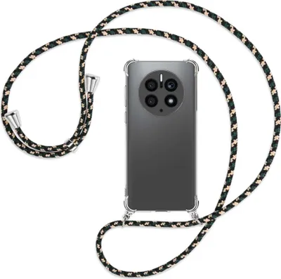 Produktbild von Handykette Backcover-Schutzhülle mit Band (Metall silberfarben) für Huawei Mate 50 Pro (DCO-AL00,LX9) - camouflage