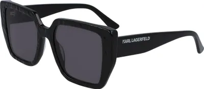 Zdjęcie produktu dla Karl Lagerfeld KL6036S N Czarne z wzorem 52/19/140 Okulary przeciwsłoneczne damskie